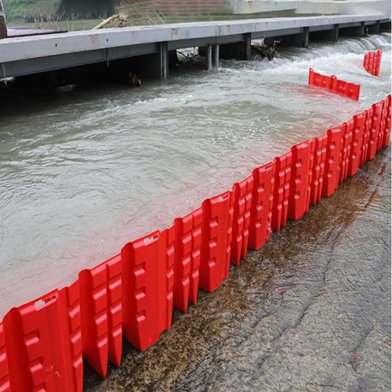 Portable and removable L-shaped ABS water-filled Plastic flood protection barrier Easy Install Quick Dam Flood Barriers