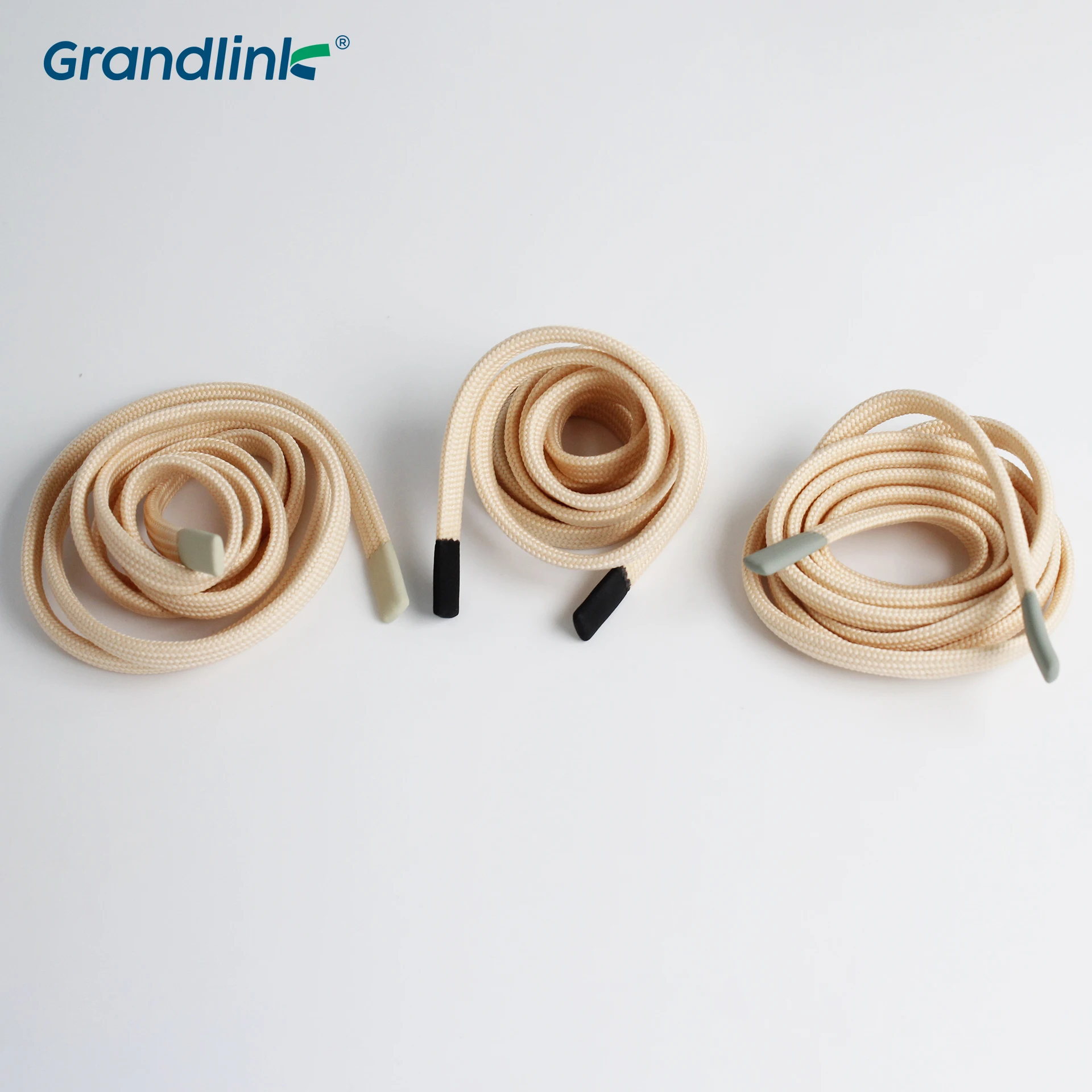 Good Quality Eco-friendly Material Rope Drawstring Cord Silicone Rubber Tip Sustainable Design Drawcord