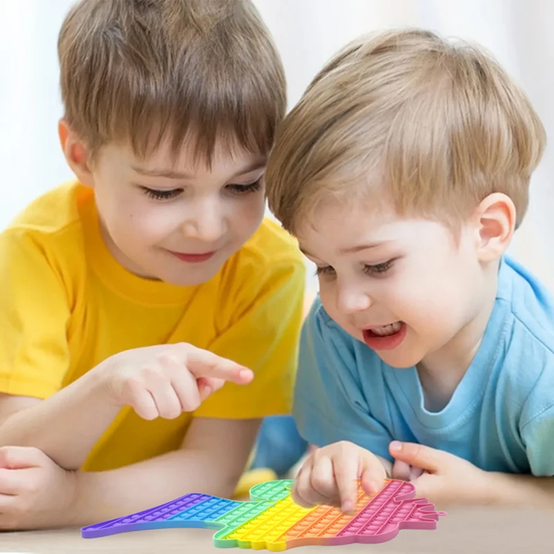 Cheap Silicone push pop fidget toys bubble sensory pop itting Fidget toys for kids