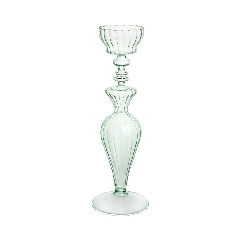 Factory Price Manufacturer Supplier Candle Holder Glass Round Candle Box Pillar Candle Holder For wedding