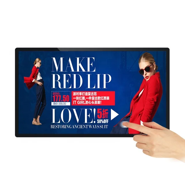 Wall Mounted Advertising TV Display E Paper Digital Signage Standalone Digital Signage Boards