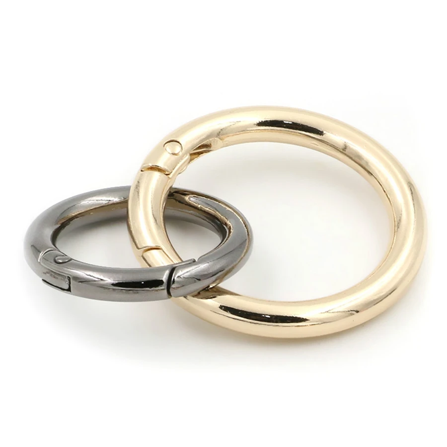 hang plating gold color silver color black color 15mm 20mm 25mm 30mm 40mm metal ring round carabiner open o