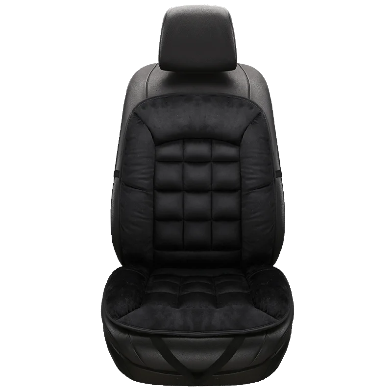 Car seat covers single butt cushion winter plush short one-piece car cushion winter warmth rear seat cushion three-piece set
