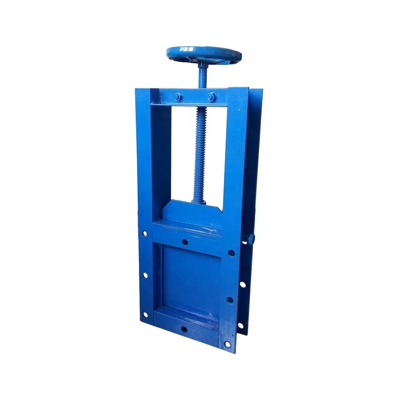 Factory supply square type knife manual gate valve,flapper gate valve for sale