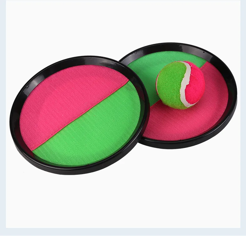 Toss Catch Ball Set Paddle Game throwing catching target sucker ball velcro sticky Nylon Catch Balls for kids toy