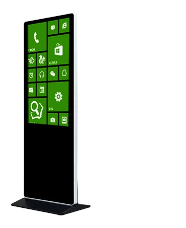 43 inch floor standing advertising LCD windows lcd touch screen digital signage kiosk