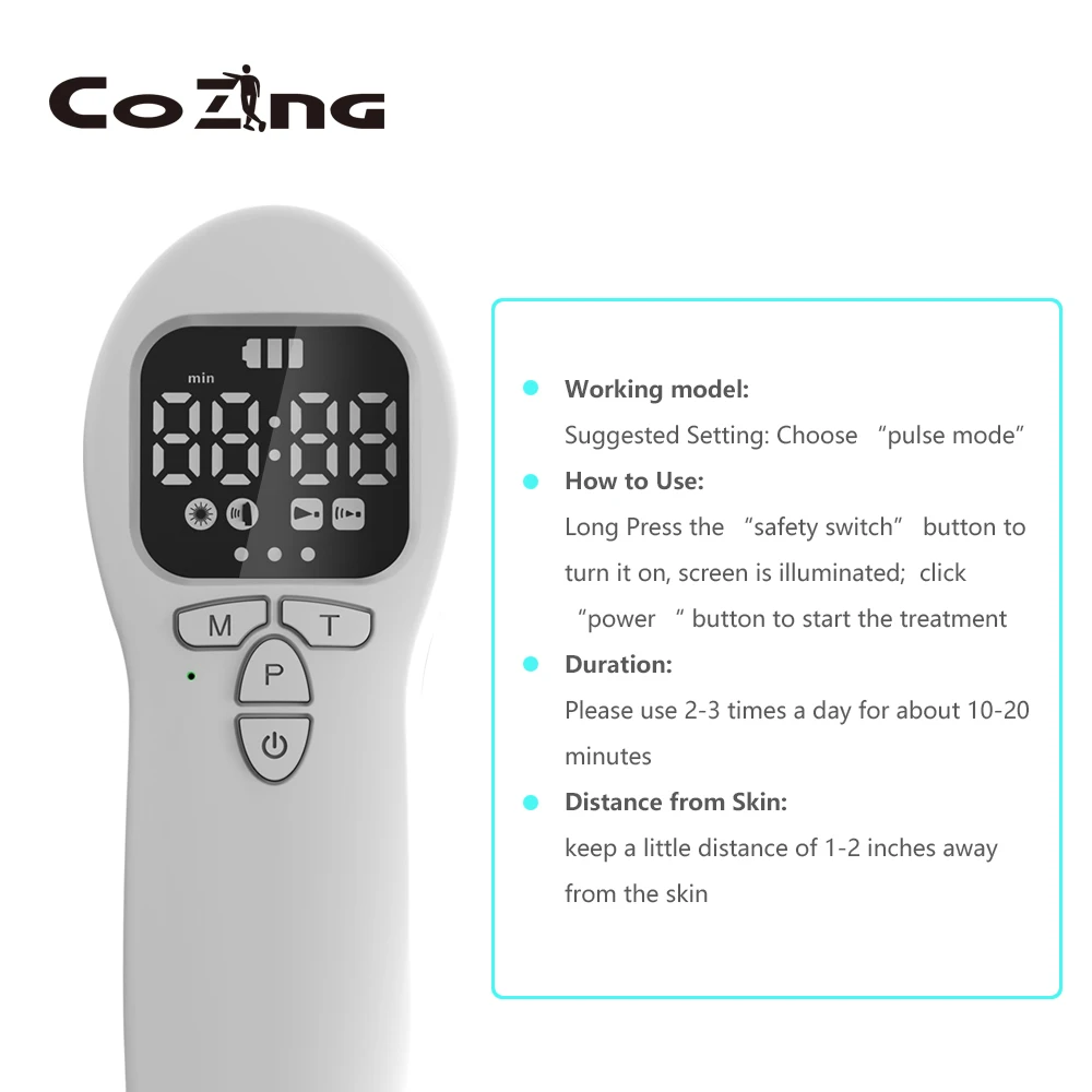 Medical Soft Laser Rehabilitation Instrument Laser Cold Therapy Device 650nm 808nm Laser Pain Releif Class 4