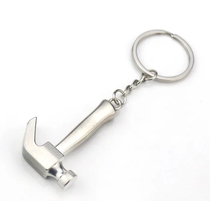 Factory Price Custom Laser Logo 16 Pieces Mini Screwdriver Hammer Spanner Mini Tool Metal Keychain for Promotion