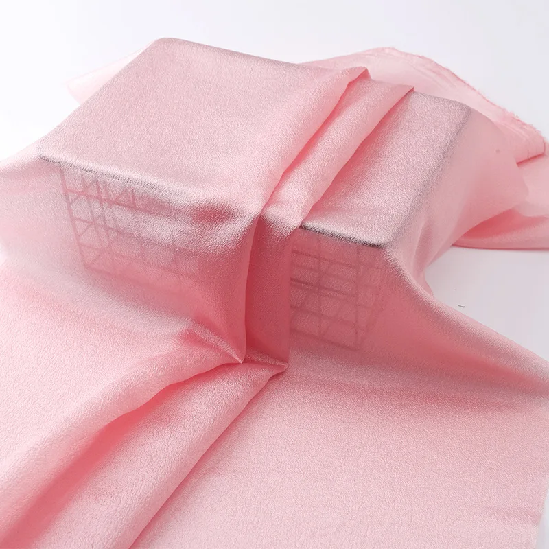 Popular new kapok yarn fabric 100%polyester crepe bubble style organza fabric breathable soft for women dress