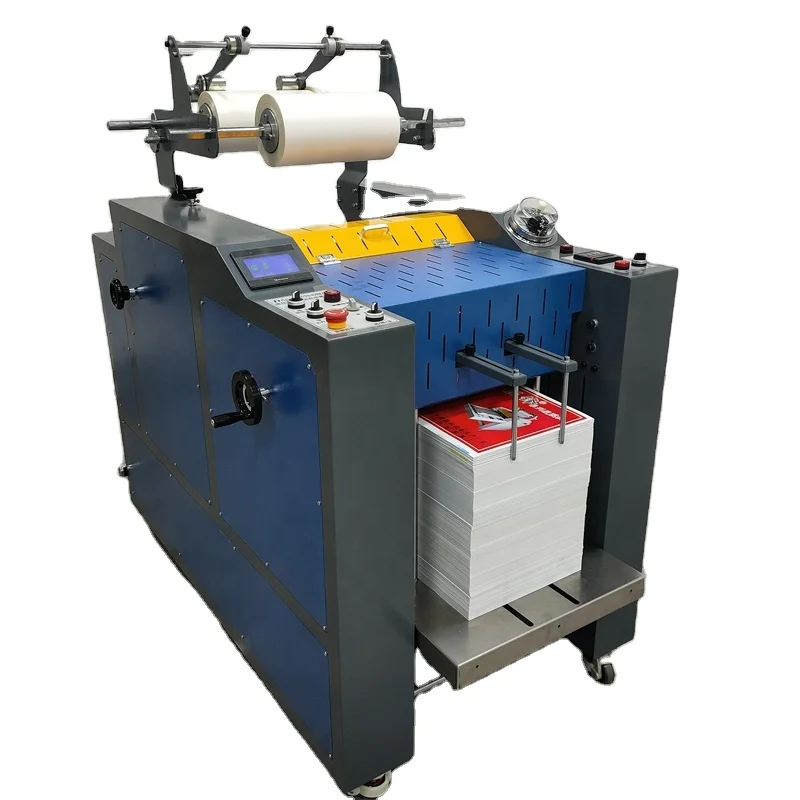 AF-540 Factory supply fully automatic roll laminating machine with auto slitting and PLC servo controlling system