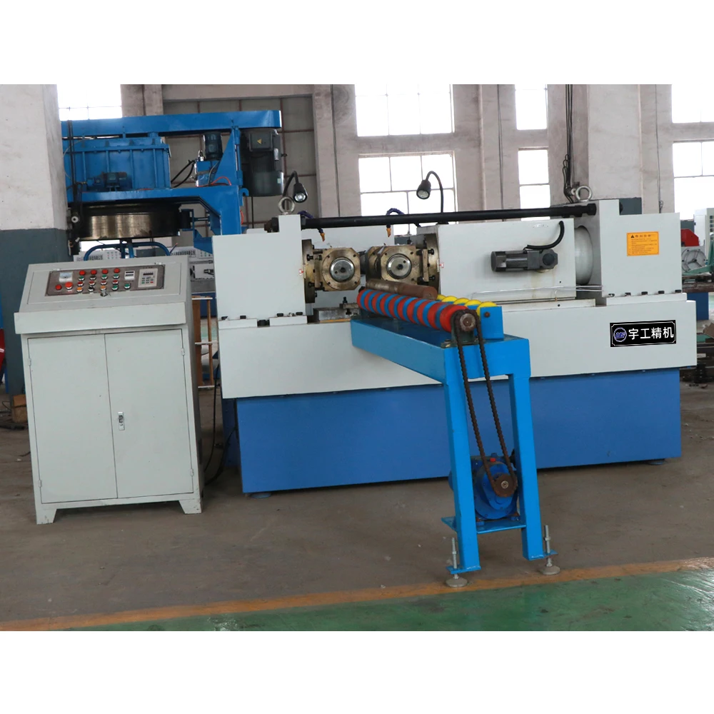 two roller flat die metal thread rolling making machine for bolt