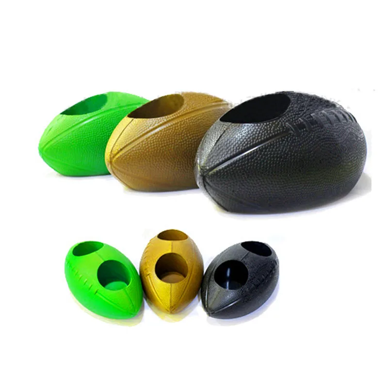 Customized High Rising PU Foam American Football Shape Beer Pen Holder  Popular Play Squishy Squeezer Reliever Toy