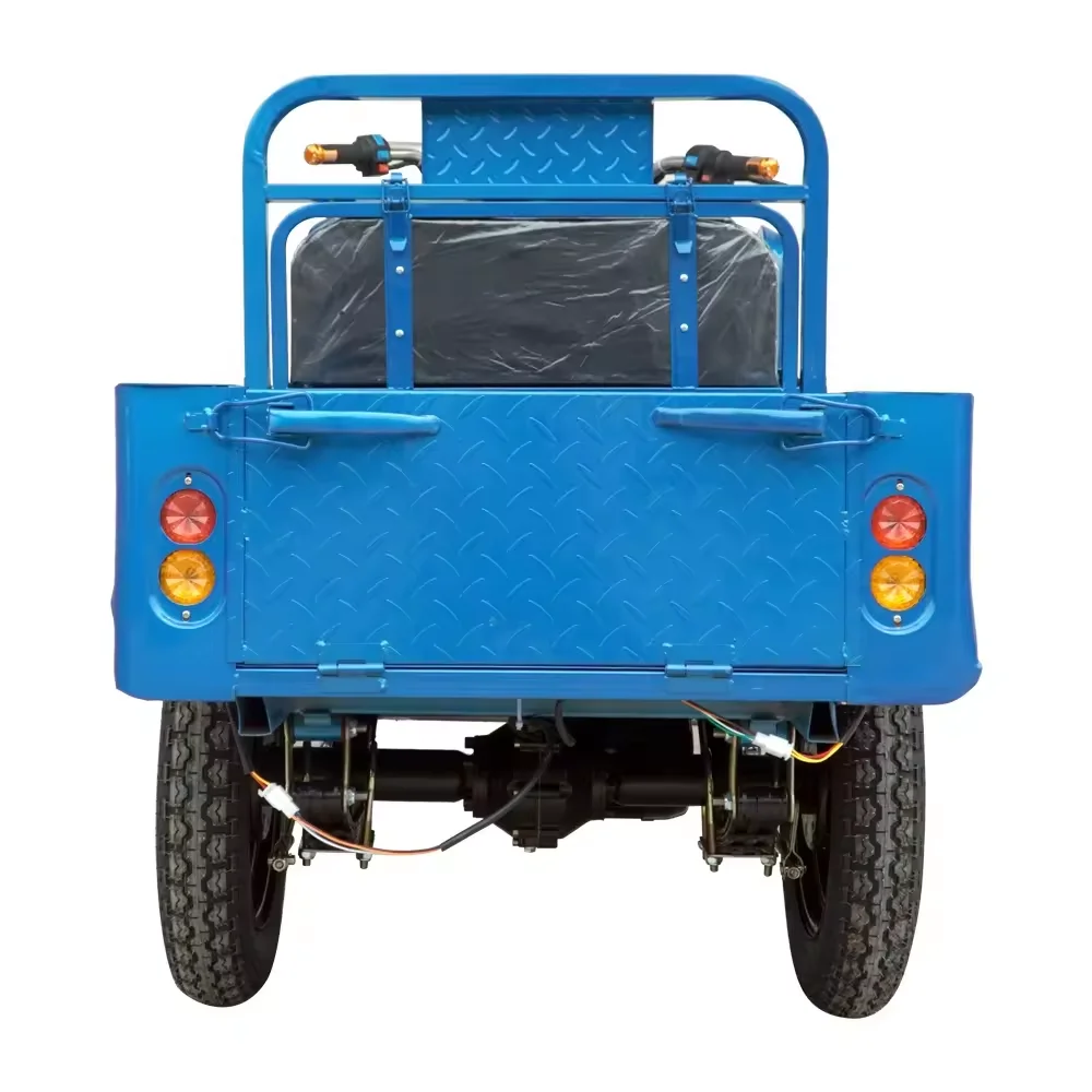 2024 Wholesale Adults Electric 3-Wheel Cargo Tricycle 1 Ton Capacity Open Body Motorized Driving Type for Family Use Passengers