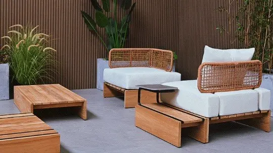 Outdoor Furniture Factory Customize Manufacture Hotel Project Garden Sofa Set Garden Furniture