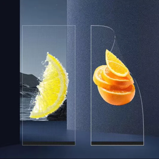 Hd-Transparent P8 Smart Crystal Mesh Adhesive Ultra Thin Flexible Display Panel Module Flexible Transparent Led Film Screen