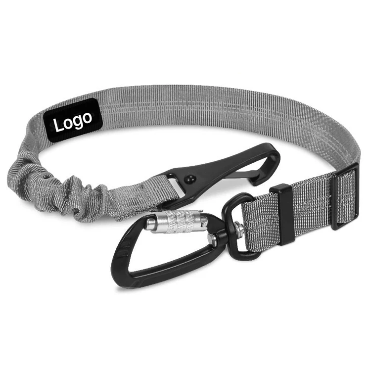 Wholesale Heavy Duty Colorful Reversible Nylon Bungee Comfortable Dog Car Seat Belt for Dog Pet Supplier Hook lock