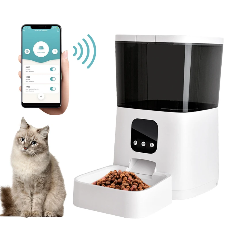 Wholesale best seller tuya rfid dog cat smart pet feeder with control timer and camera