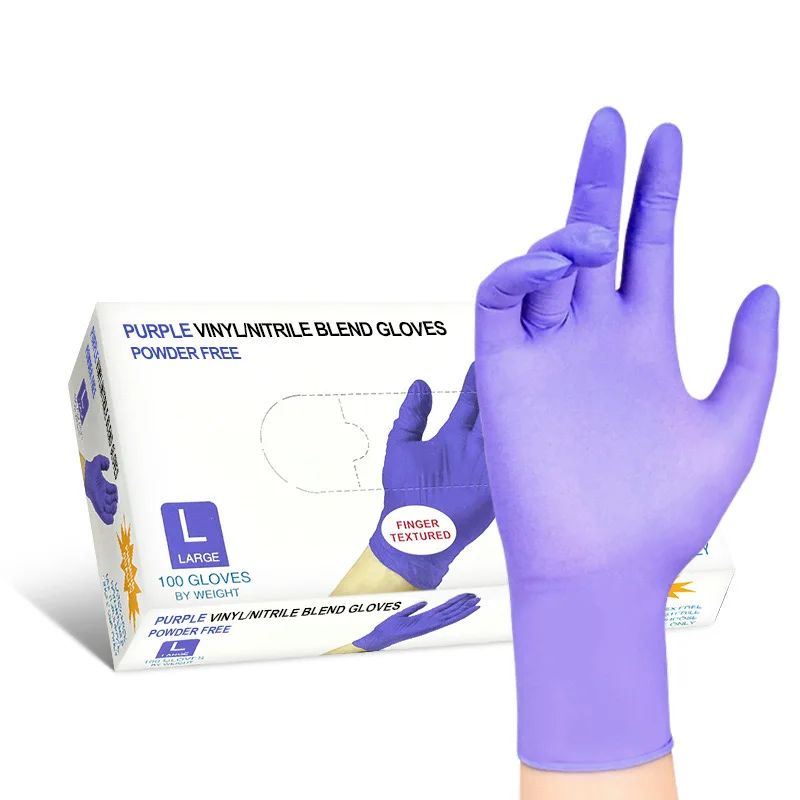 Powder Free Disposable Blue Nitrile Examination Micro-Touch Medical Touchntuff Lab Gloves