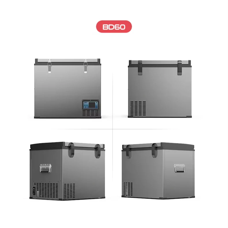 BD60 Alpicool metal casing 70.5L DC compressor car refrigerator potable mini car fridges 12v car freezer for caravan truck motor