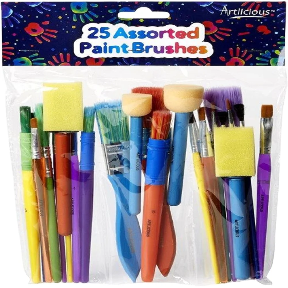 25 sets of oil painting brushes  Custom colors and sizes  The package can be customized as shown in the figure