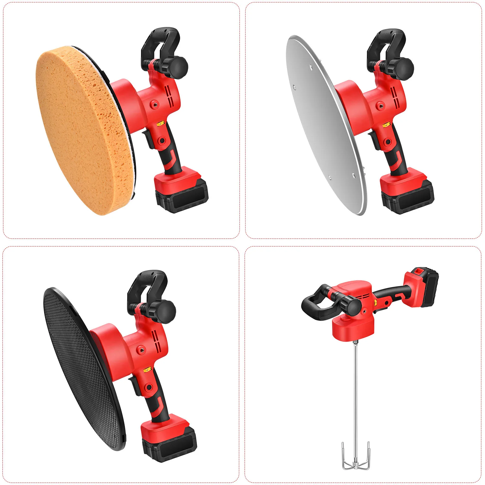 2021 Newest Small cement mortar polishing machine automatic mixing and plastering 2-in-1 machine