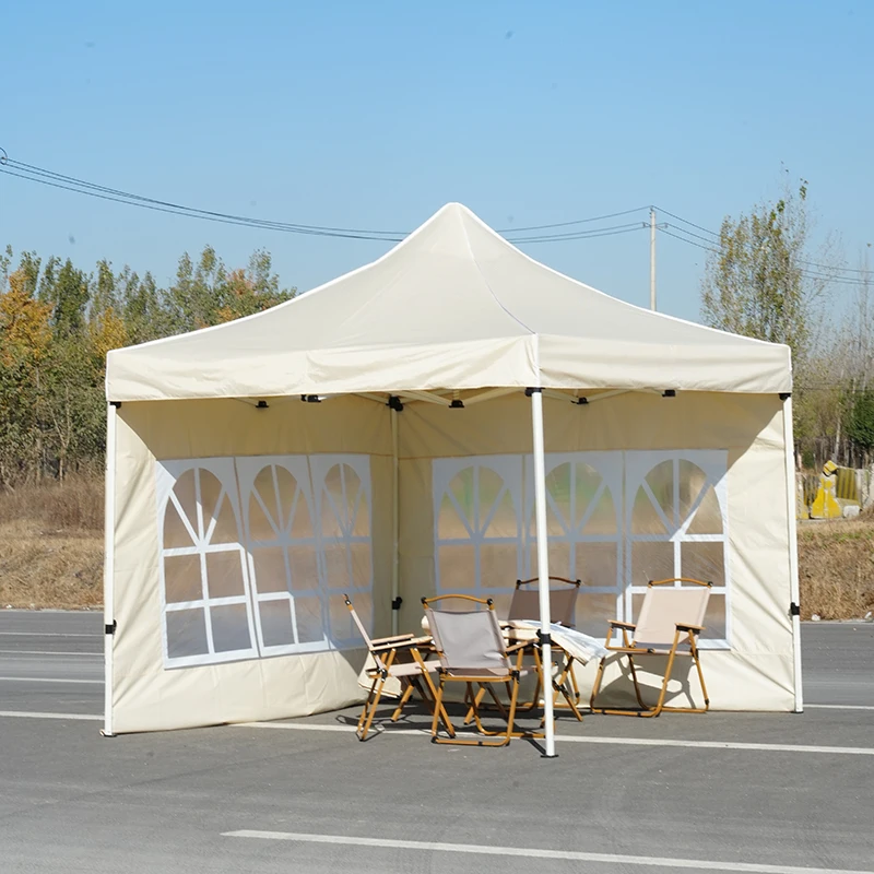 Portable 10x10 Folding Pop-Up Gazebo Tent Aluminum Waterproof Iron Tubes Outdoor Events Parties Weddings Advertising Mexico