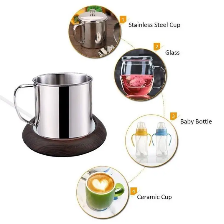  Новая модель мини-подогреватель кружка подставка портативный подогреватель кофе электрическая чашка с питанием от Usb для чая