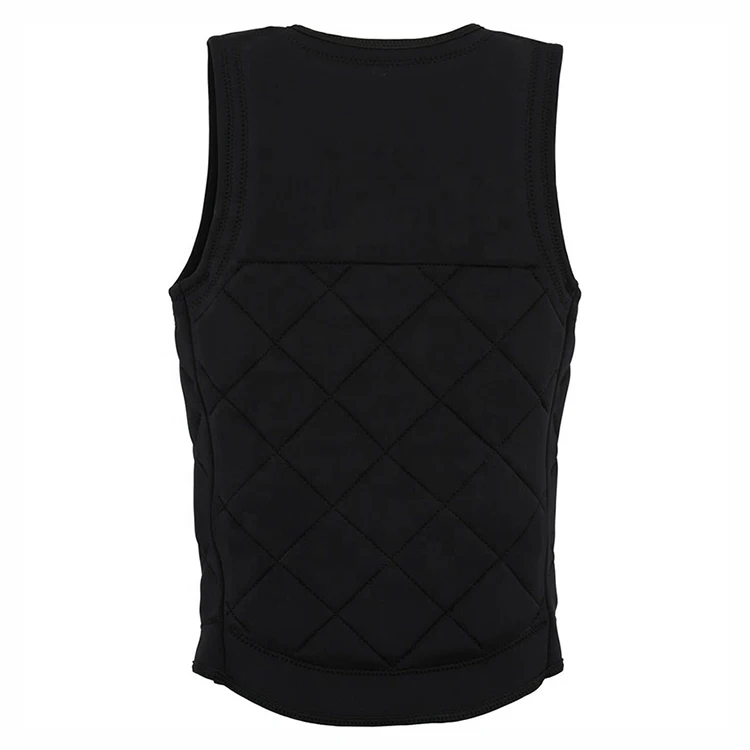 New design high strech flexible life vest black life jacket for sports swimming suitable for adult