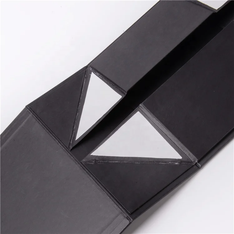 
Black Cardboard Gift Box Packaging Folding Paper Box 