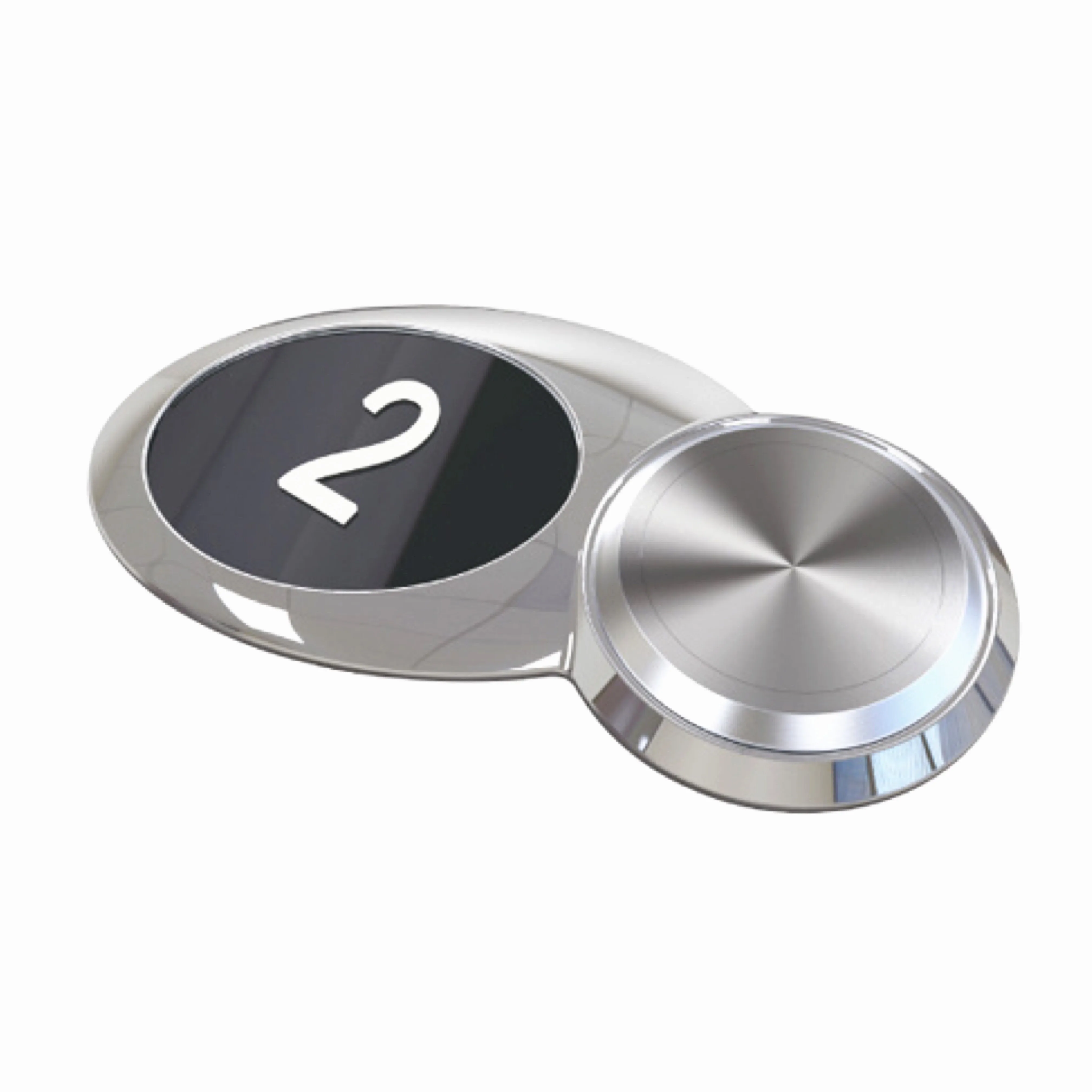Metal Snap Lift COP LOP Call Switch Round Push  Elevator Button Cover