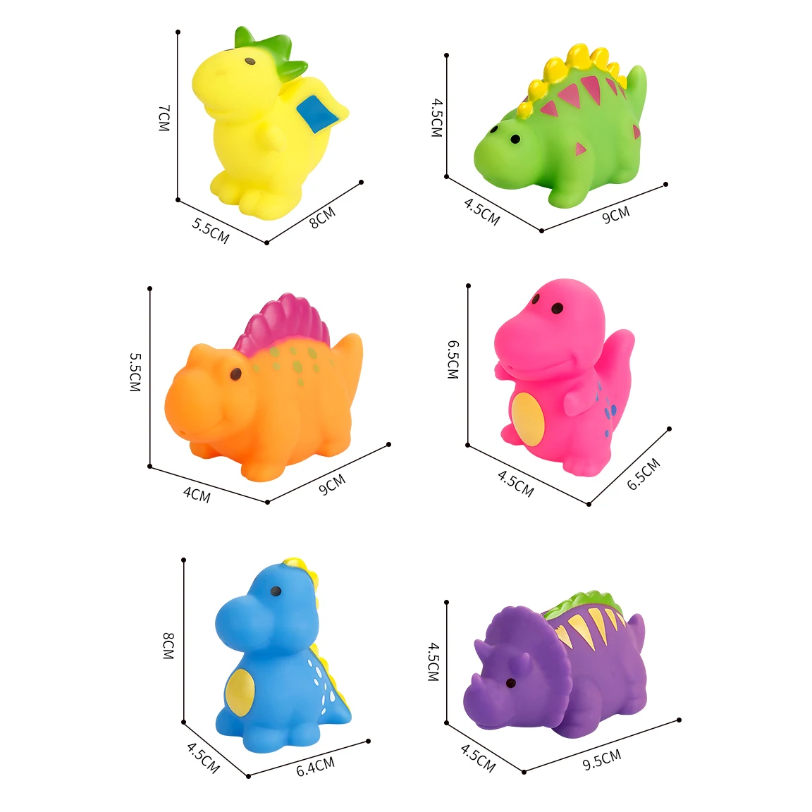 Toddler Baby Kawaii Animals Dinosaur Water Spray Baby Bath Toy Safe Non Toxic Silicone Baby Water Sprinkler Bath Time Toys