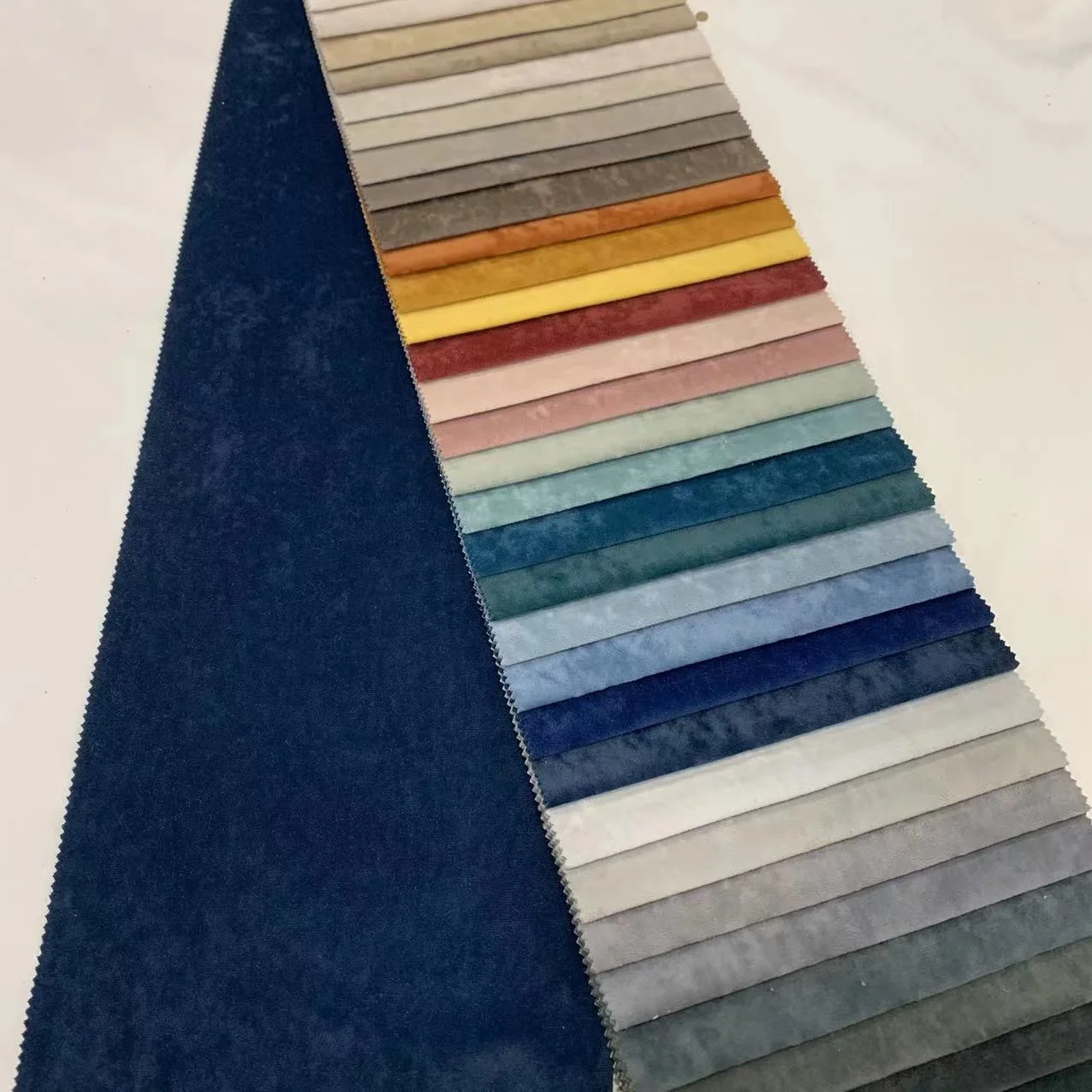 JL23008-mosha crush  ice plain velvet fabrics hangers upholstery Material and y sofa fabric Plush crushed velvet