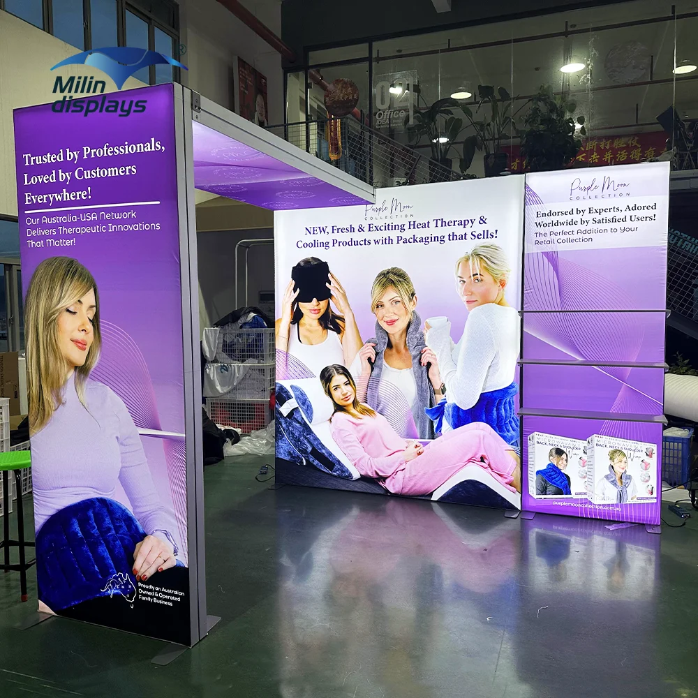 Aluminum Profile SEG Frameless Wall Advertising Fabric Led Frame Backlit Display Portable Save Manpower Fabric Light Box factory