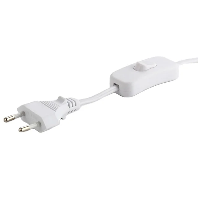 0.5m 1.2m 1.5m Power Cord Cable Standard VDE 2.5A 250V 2 Pin Plug AC Plug