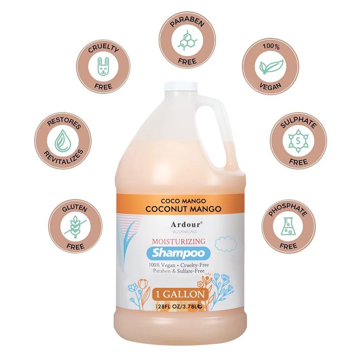 Ready To Ship hair care products gallon size hair shampoo treatments deep cleaning mango organic hair shampoo and conditioner