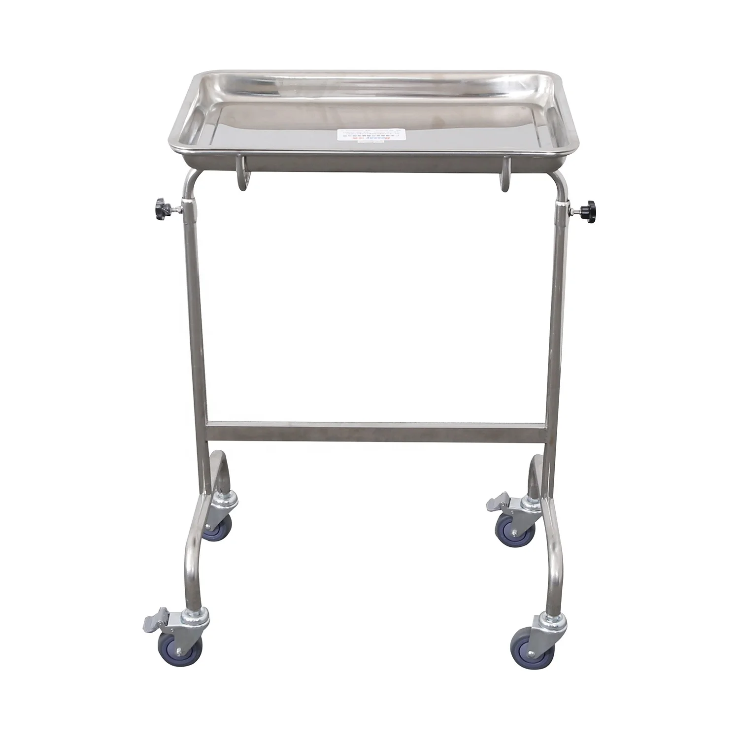 
High Quality Hospital Stainless Steel Theatre Trolley Mayo Table 