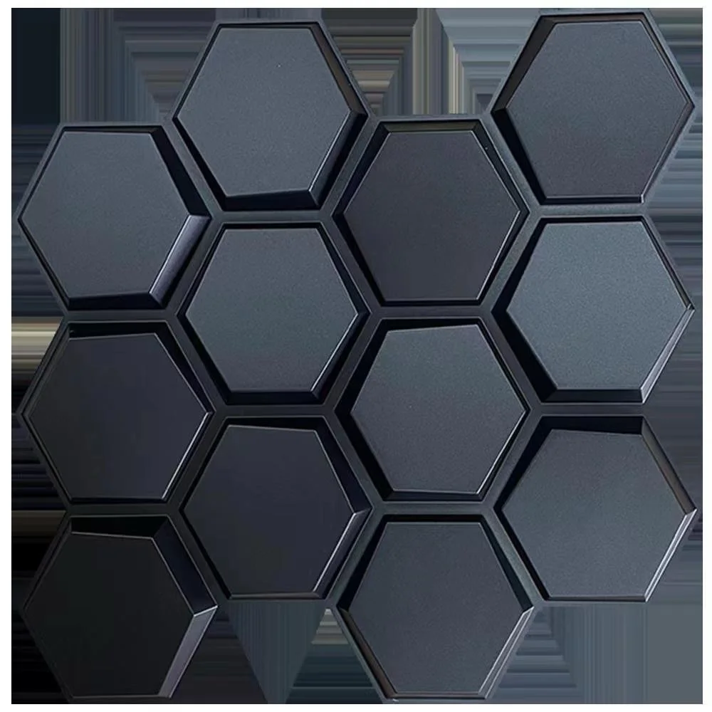 3d wallpaper wall decor 3d Wall Sticker wallpaper 3D pvc black wall panel