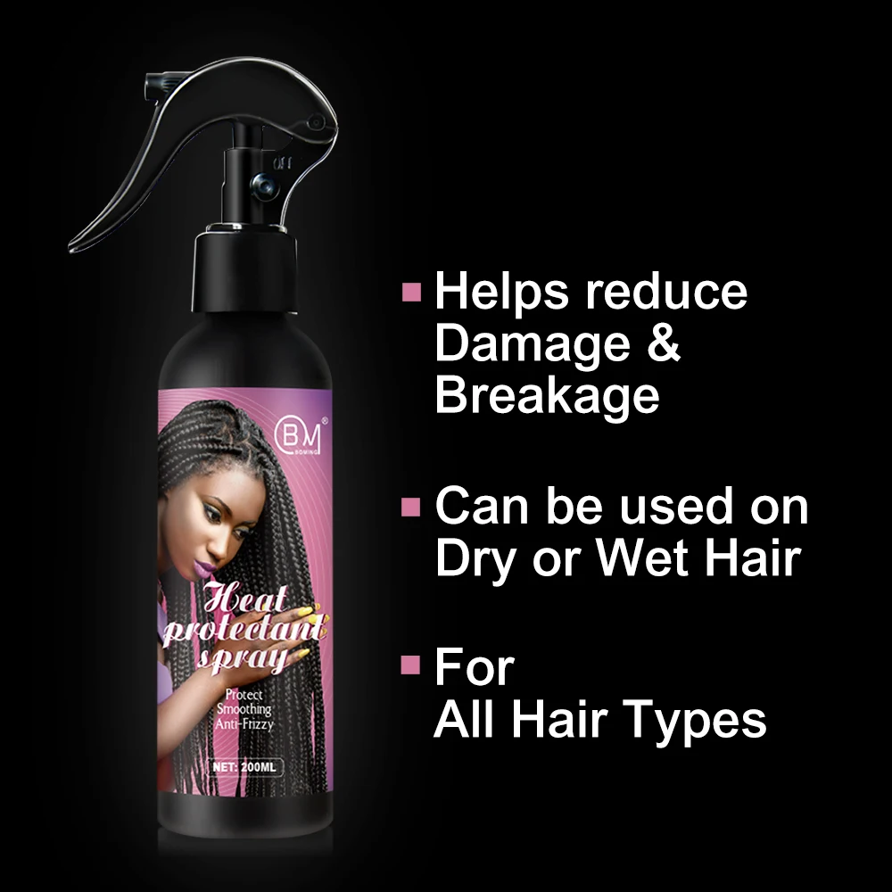 hot selling argan oil heat protection spray hair salon heat protectant finishing shine spray for hair custom