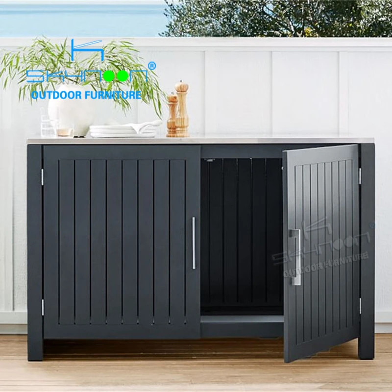 Best selling outdoor kitchen cabinet Wholesaler Luxury garden cabinet Factory Supply aluminum garden cabinet(45005)