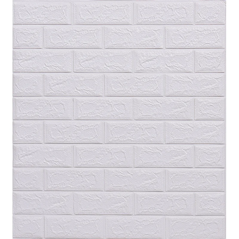 Green Brick Wall Panel For Home Decor PE Foam Wallpaper
