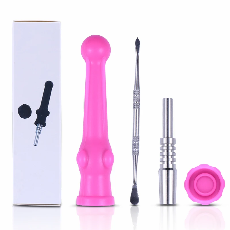
Hot Sale Portable detachable silicone stick straw honey stick 