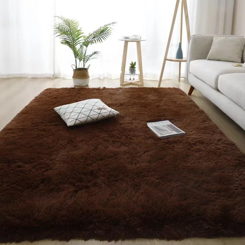 Imitation cashmere Tie Dye Carpet Wholesale Plush Living Room Bedroom Internet Celebratory Bedside rug  Mat Home