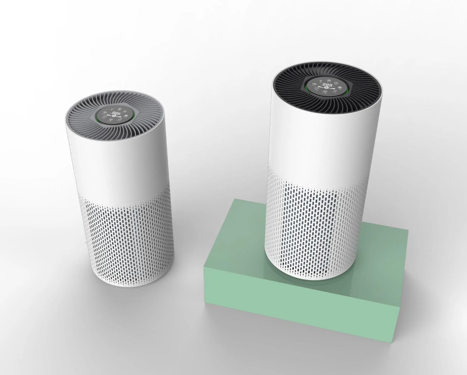 Portable Room Home Office Smart Touch Screen UVC Sterilizat Air Purifier Activated Carbon HEPA Filter UV Air Purifiers for Home