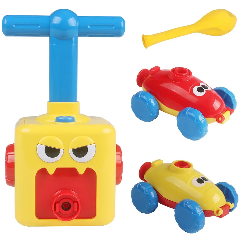 Newest Design launcher Balloon powered car Toy set for kids Air power car Educational Toys