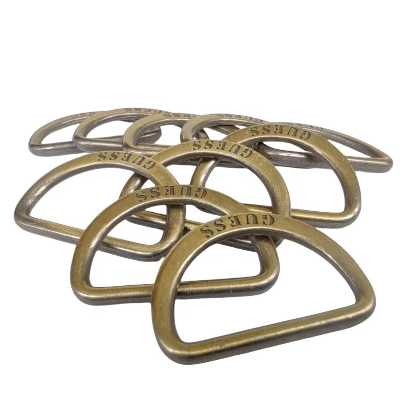 Best price D Shape Custom Metal Buckle D Ring For Bag  D-buckle Half Round D shape Buckle