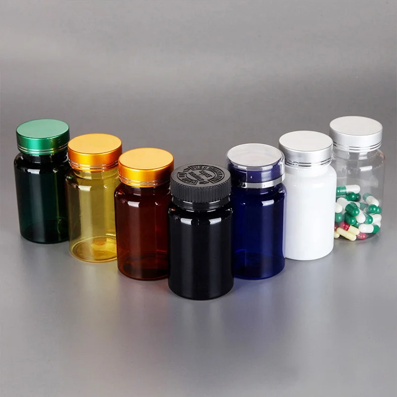 Transparent Plastic Jars With Aluminum Foil Lid 200ml 250ml 300ml 400ml 500ml 800ml 1000ml Plastic Bottle Packaging Container