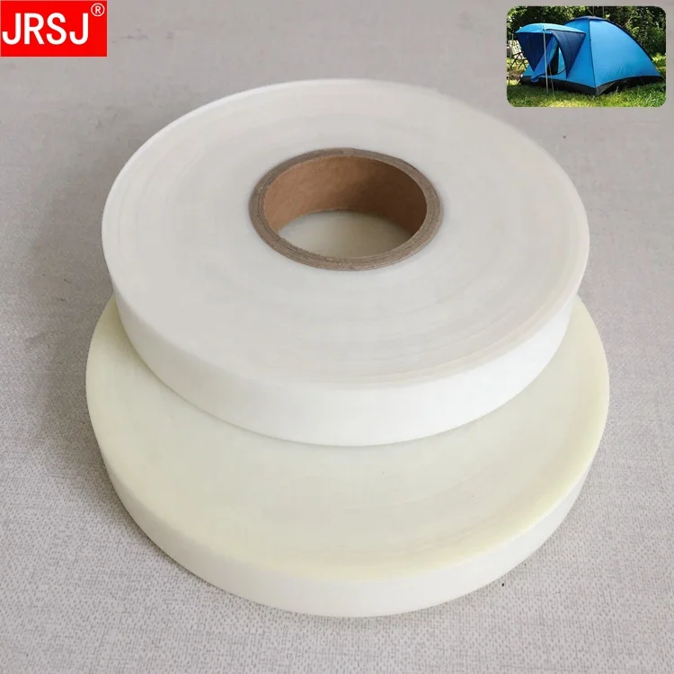 China factory good adhesion 0.10mm thick semitransparent hot melt waterproof PU seam tapes for camping tents
