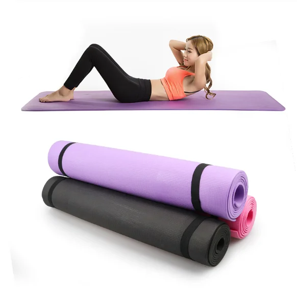 
Hot selling Customizable Color Anti-slip 3mm Thickness PVC Yoga Mats 
