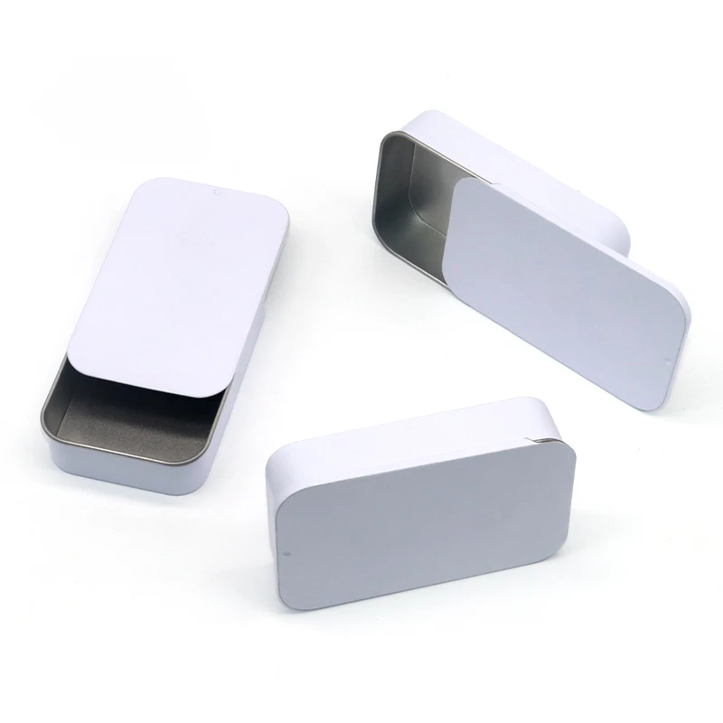 Small Slide Lid Lip Balm Storage Tin Container Packaging Metal Tin Box with lid