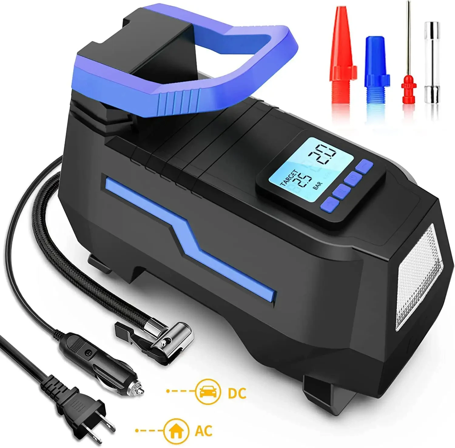 Newest Portable 30 cylinder 12v Electric Air Pump 150 Psi Compressor Inflator Electric Tire Inflator For Car Bike Boat